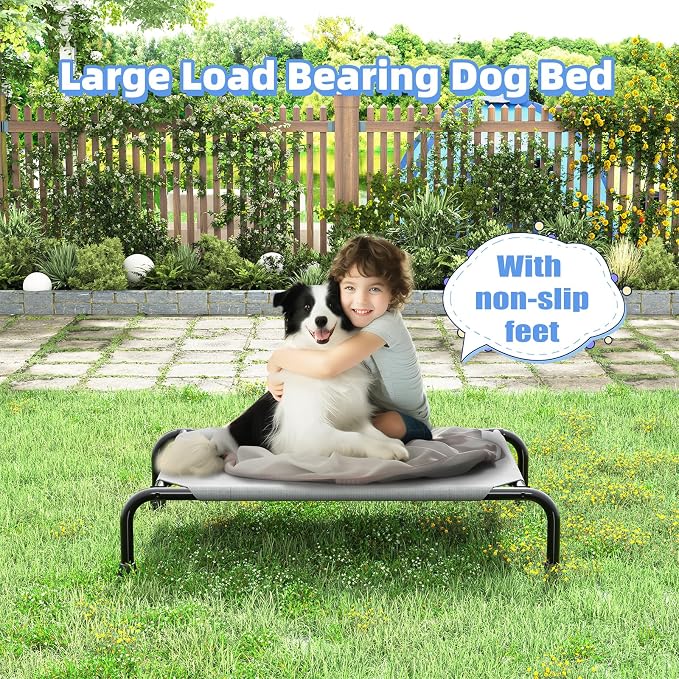 Simple Trending Raised Dog Bed for Small Dogs, Waterproof Elevated Dog Cot - Image 6