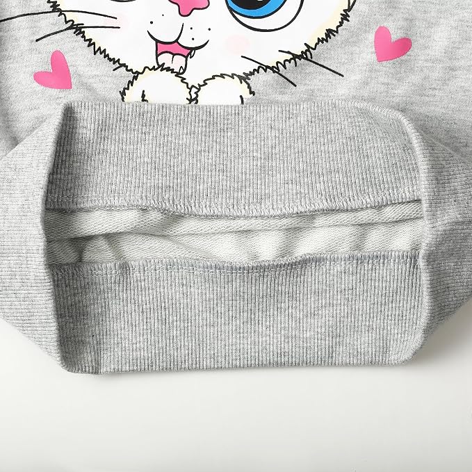 Little Girls Unicorn Outfits 2 Piece Kids Ruffle Sleeve Sweatshirt + Leggings - Image 6