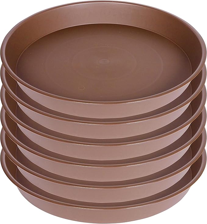 6 Pack of 8 inch Plant Saucer, Heavy Duty Plastic Plant Water Tray 8 inch Round - Image 8