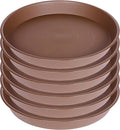 6 Pack of 8 inch Plant Saucer, Heavy Duty Plastic Plant Water Tray 8 inch Round by Bleuhome