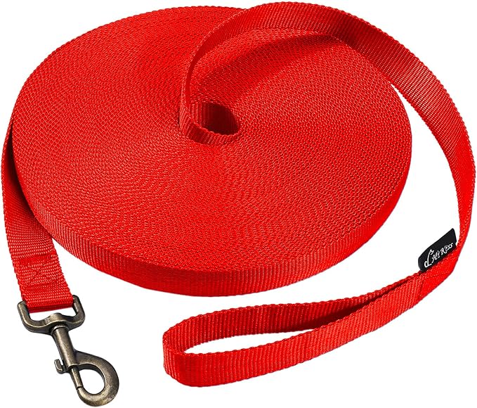 HIKISS Long Dog Leash Obedience Recall Training Agility Lead - 15ft 20ft 30ft by Hi+Kiss