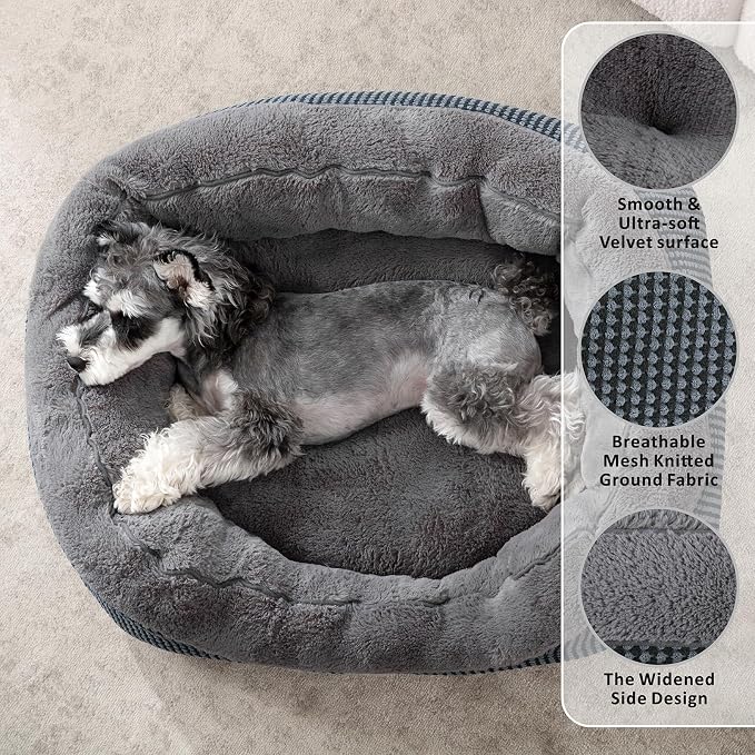 INVENHO Small Dog Bed for Small Dogs, Cat Beds for Indoor Cats Washable - Image 2