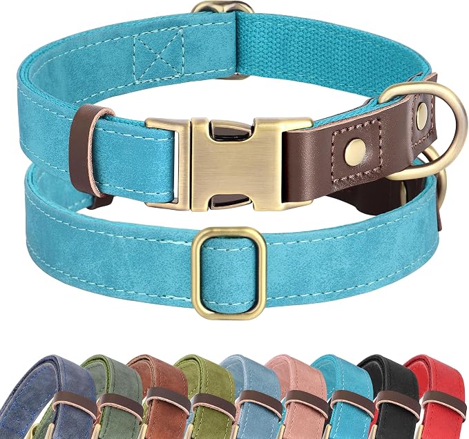 Didog Soft PU Leather Dog Collars by Didog