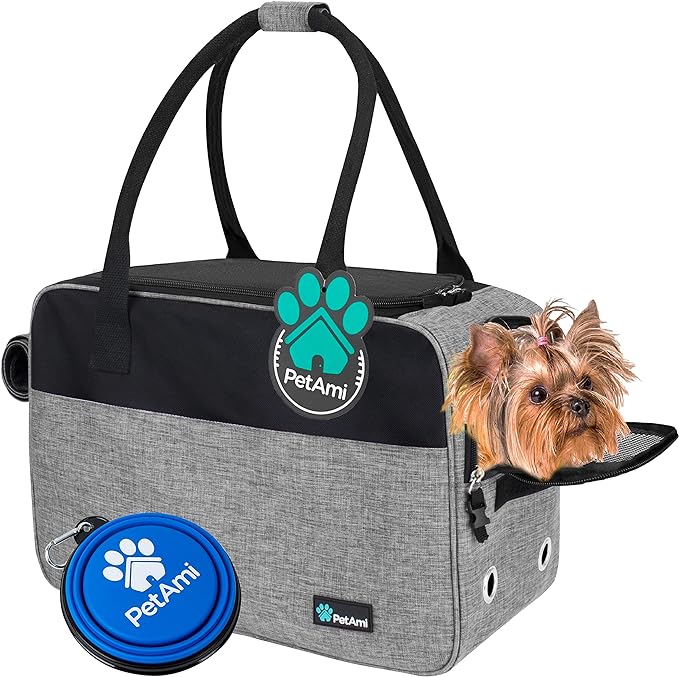 PetAmi Dog Purse Carrier for Small Dogs, Airline Approved Soft Sided Pet Carrier by PetAmi