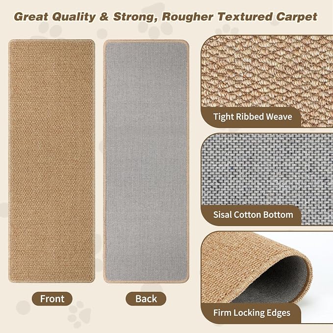 FHTONGE 39.4x15.8 Thickened Cat Wall Climbing Carpet - Image 2