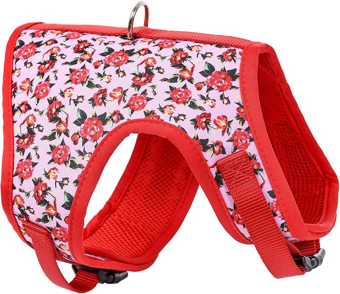 Mile High Life Velcro Dog Harness, Air Mesh Floral Vest Harness by MileHighLife