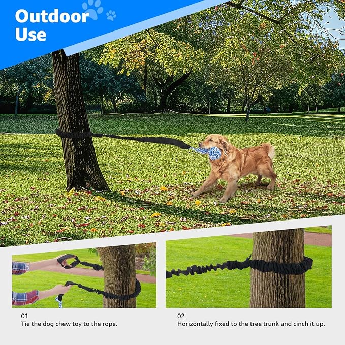 LOOBANI Spring Pole Dog Rope Toys - Image 7