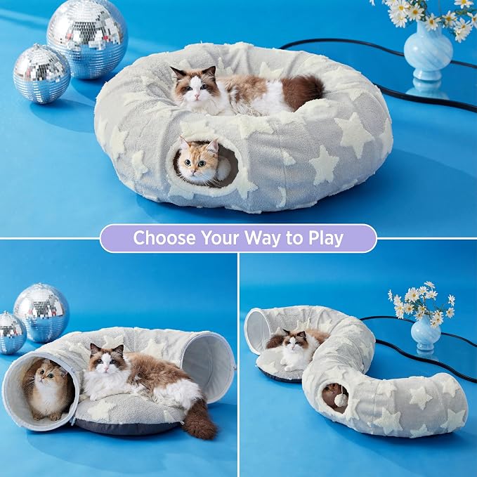 Lesure Cat Tunnel Bed for Indoor Cats - Image 2