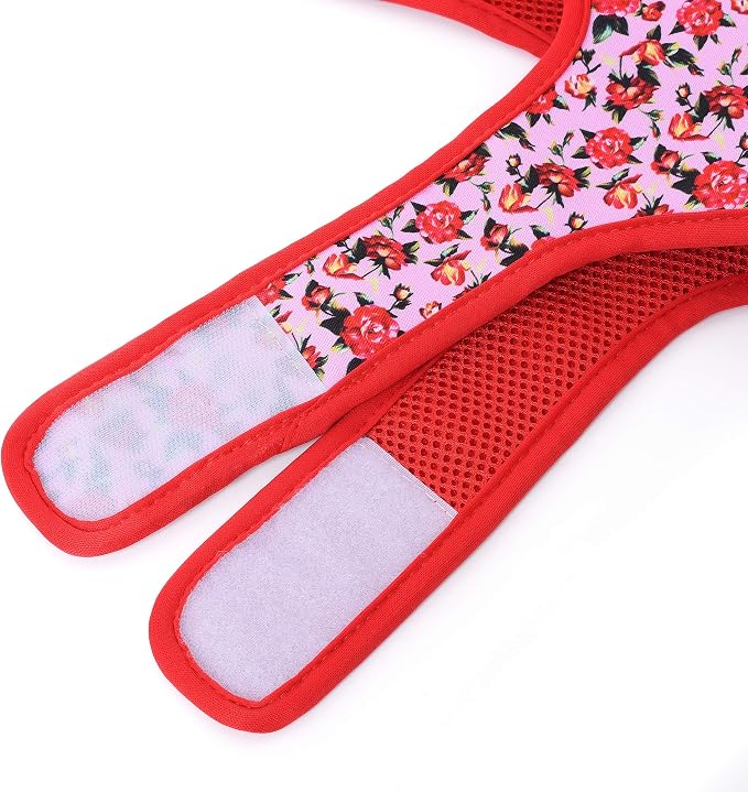 Mile High Life Velcro Dog Harness, Air Mesh Floral Vest Harness - Image 7