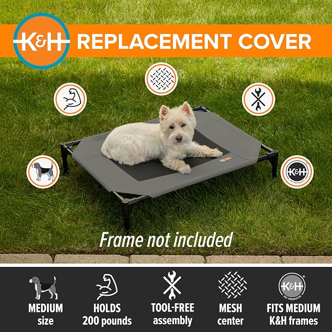 K&H Pet Products Dog Cot Replacement Cover, Designed to fit K&H Medium Pet Cots - Image 3