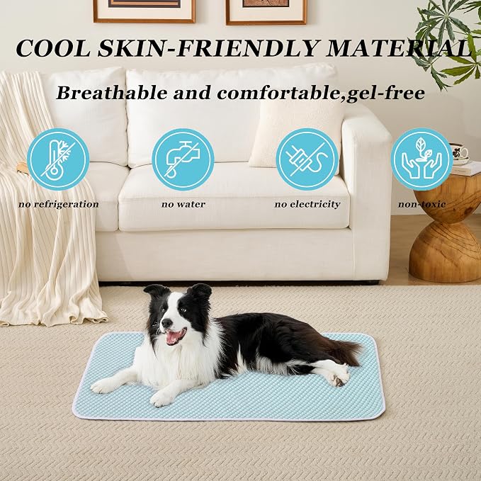 MICROCOSMOS Pet Cooling Mat & Sleeping Pad- Breathable Bubble Surface, EZ - Image 2