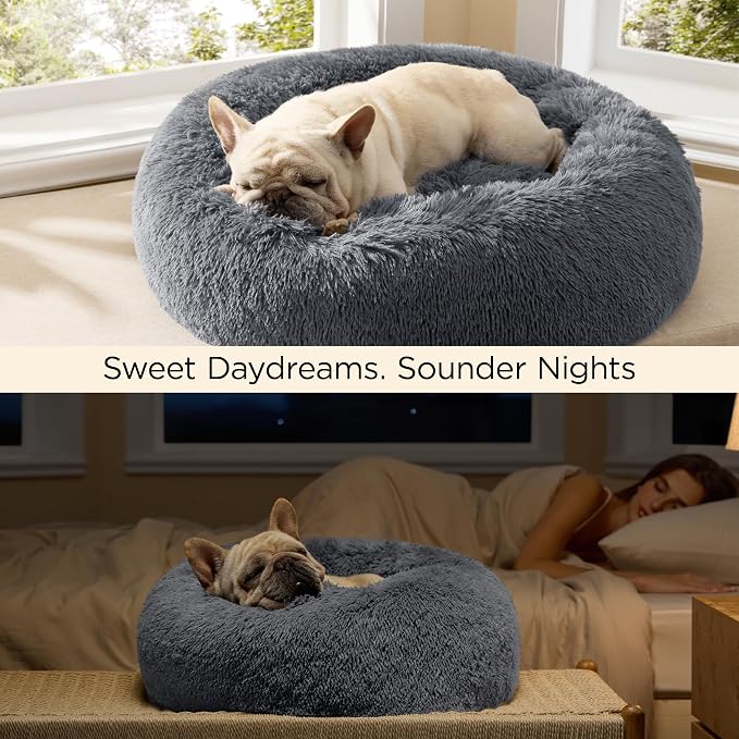 Bedsure Calming Dog Bed for Medium Large Dogs - Image 4