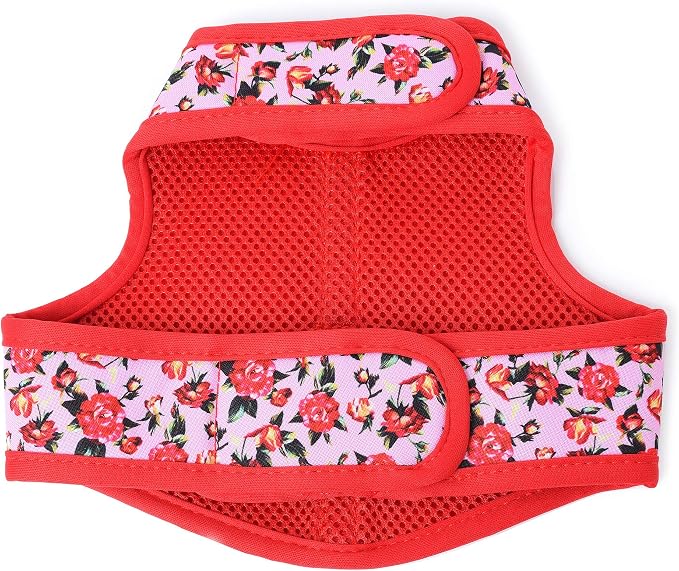 Mile High Life Velcro Dog Harness, Air Mesh Floral Vest Harness - Image 4