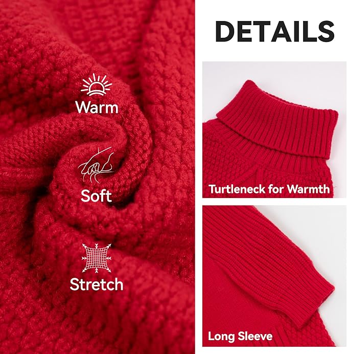 cyeollo 2XL Dog Christmas Sweater, Warm Stretchy Sweaters - Image 3