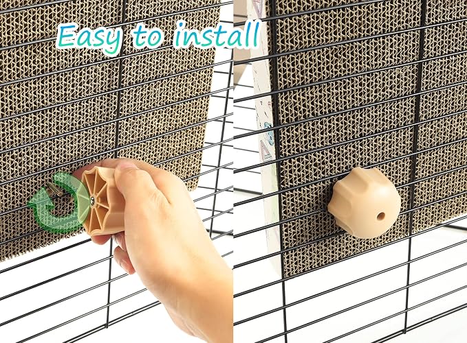 Cat Scratching Post for Cage 40X10CM, Cage Wall Mounted Cat Scratcher, - Image 7