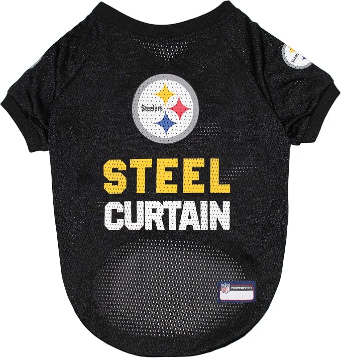 NFL PITTSBURGH STEELERS RAGLAN JERSEY "Steel Curtain" by PETSFIRST