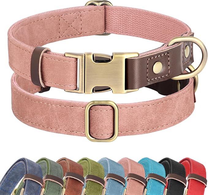Didog Soft PU Leather Dog Collar by Didog