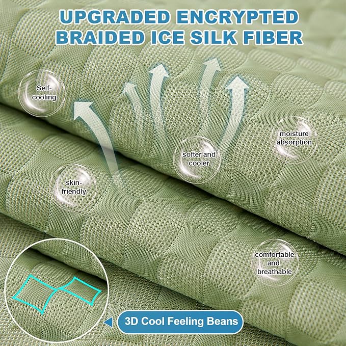 OTOB Cooling Dog Couch Cover Ice Silk Fiber, Washable & Non Slip Sofa - Image 3