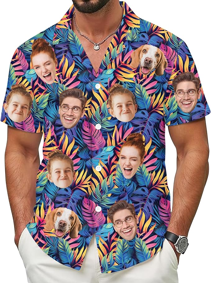 Custom Hawaiian Shirt with Face by 68PHALO