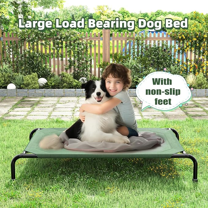 Simple Trending Raised Dog Bed for Large Dogs, Waterproof XL Dog Cot, Outdoor - Image 3
