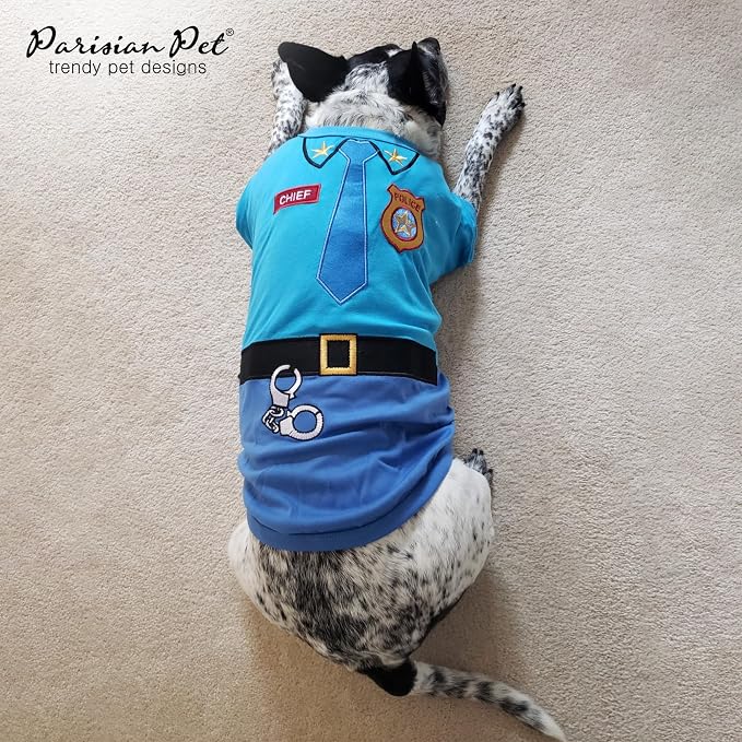 Parisian Pet Police Dog Costume - Image 4