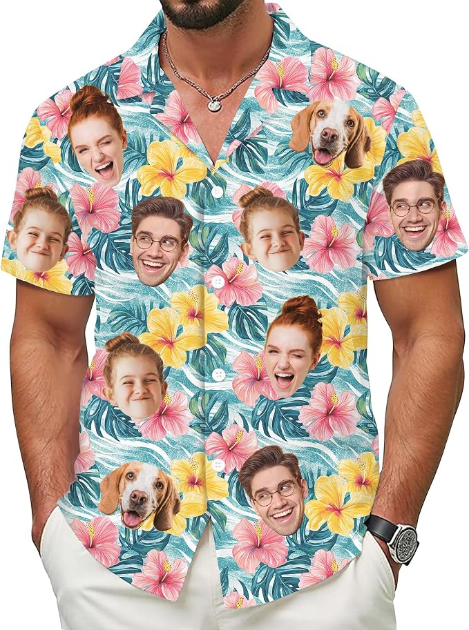 Custom Hawaiian Shirt with Face by 68PHALO