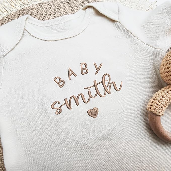 COUPLEHOODIES Personalized Baby Onesie Bodysuit – Custom Embroidery Gift - Image 4