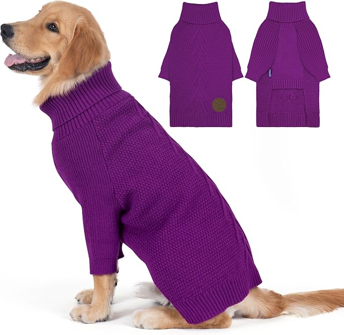 cyeollo Dog Sweater Pullover Turtleneck by CYEOLLO