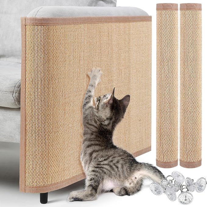 Newwiee 2 Pcs Cat Scratch Furniture Protector Mat Sofa Couch Protector by Newwiee