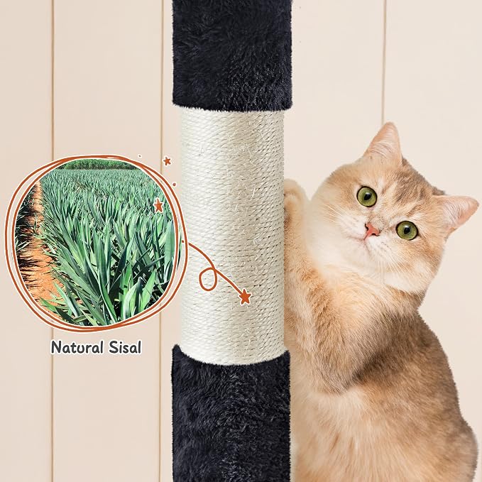 Topeakmart Cat Trees for Large Inoor Cats, 76.5'' Extra Big Cat Tower - Image 9