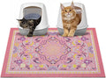 Glittme Cat Litter Mat with Non-Slip Bottom Litter Box Mat 33"X22" Litter by Glittme