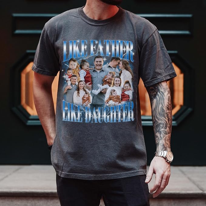 Custom Dad Shirt Personalized Picture T-Shirt - Image 4