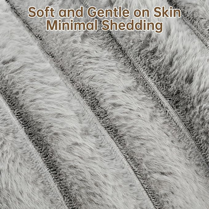 Donut Dog and Cat Bed, Luxurious Comfortable Faux Rabbit Fur Pet Beds, Soft - Image 4