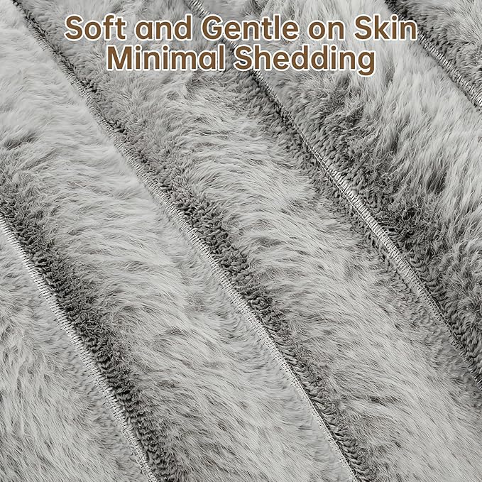 Donut Dog and Cat Bed, Luxurious Comfortable Faux Rabbit Fur Pet Beds, Soft - Image 4