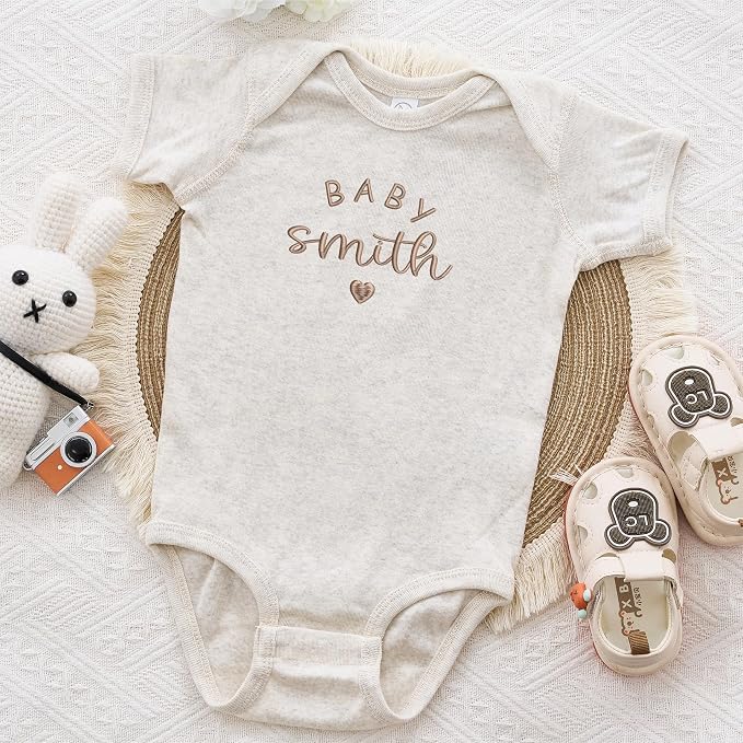 COUPLEHOODIES Personalized Baby Onesie Bodysuit – Custom Embroidery Gift - Image 8