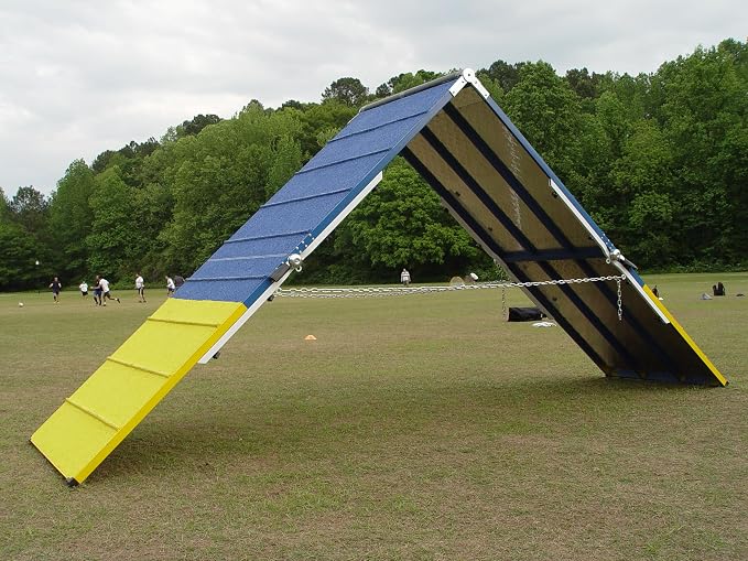 Rubber Surface Dog Agility 7' A-Frame, On-Wheel Interface Ready - Image 7