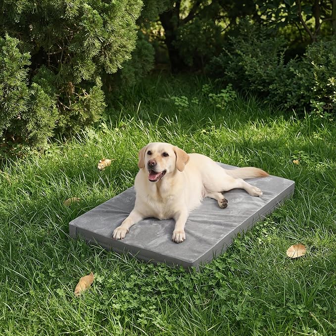 Waterproof XL Dog Beds Large Sized Dog, Outdoor Orthopedic Washable Crate Pad - Image 9