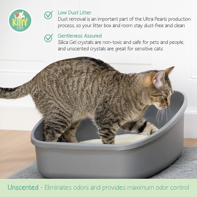 Kitty City pH Detecting Crystal Cat Litter, Silica Gel Crystals - Image 4