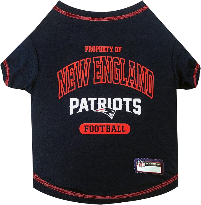 NFL New England Patriots Dog T-Shirt by PETSFIRST