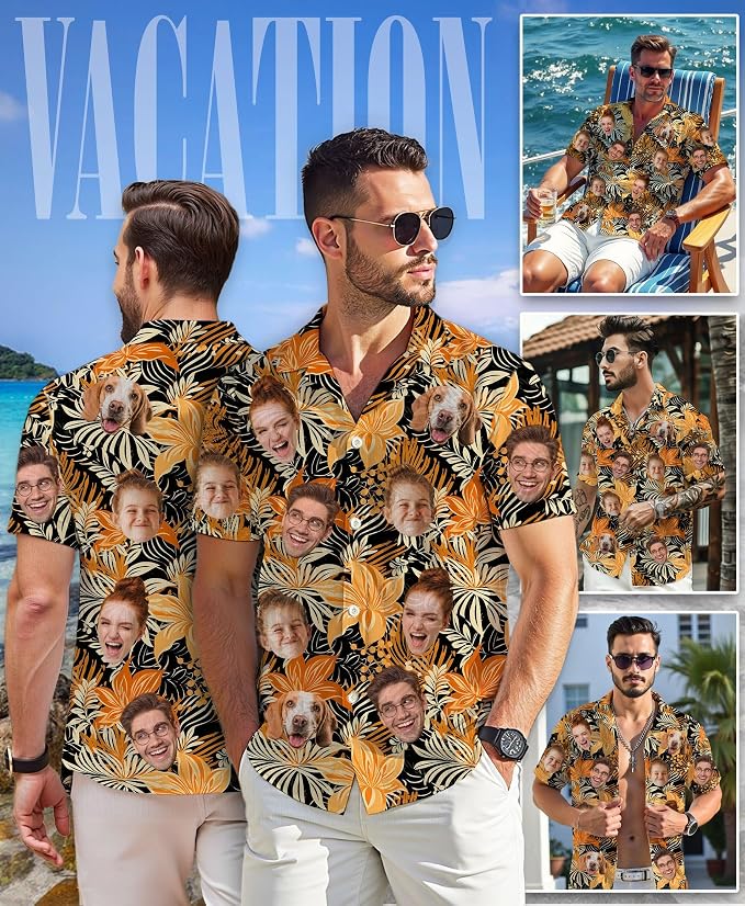 Custom Hawaiian Shirt with Face - Image 2