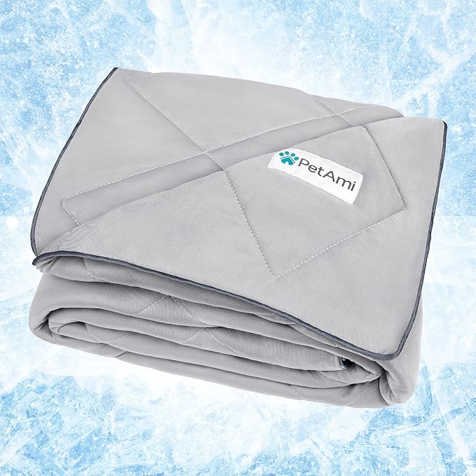 PetAmi Premium Cooling Dog Blanket | Lightweight Fluffy Pet Throw Blanket Bed - Image 8