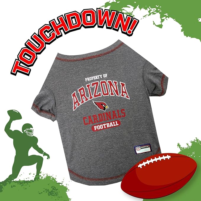 NFL Arizona Cardinals Dog T-Shirt - Image 3