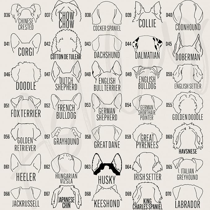 Custom Dog Shirt Personalized Dog Ears Tshirt Puppy Breed Name Shirt Puppy Mom - Image 4