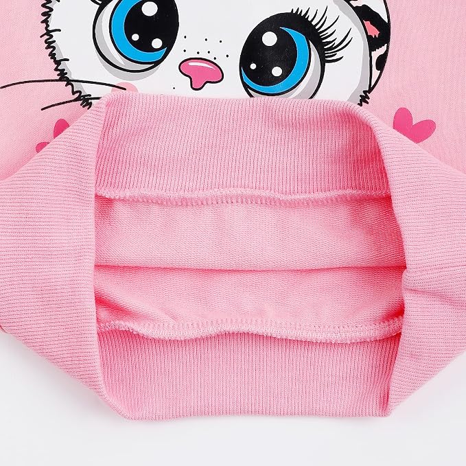 Little Girls Unicorn Outfits 2 Piece Kids Ruffle Sleeve Sweatshirt + Leggings - Image 5