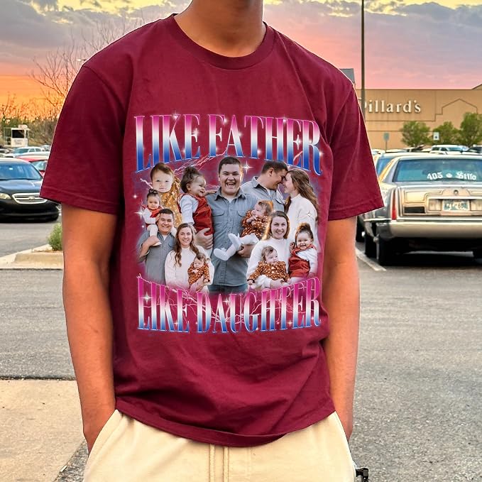 Custom Dad Shirt Personalized Picture T-Shirt - Image 8