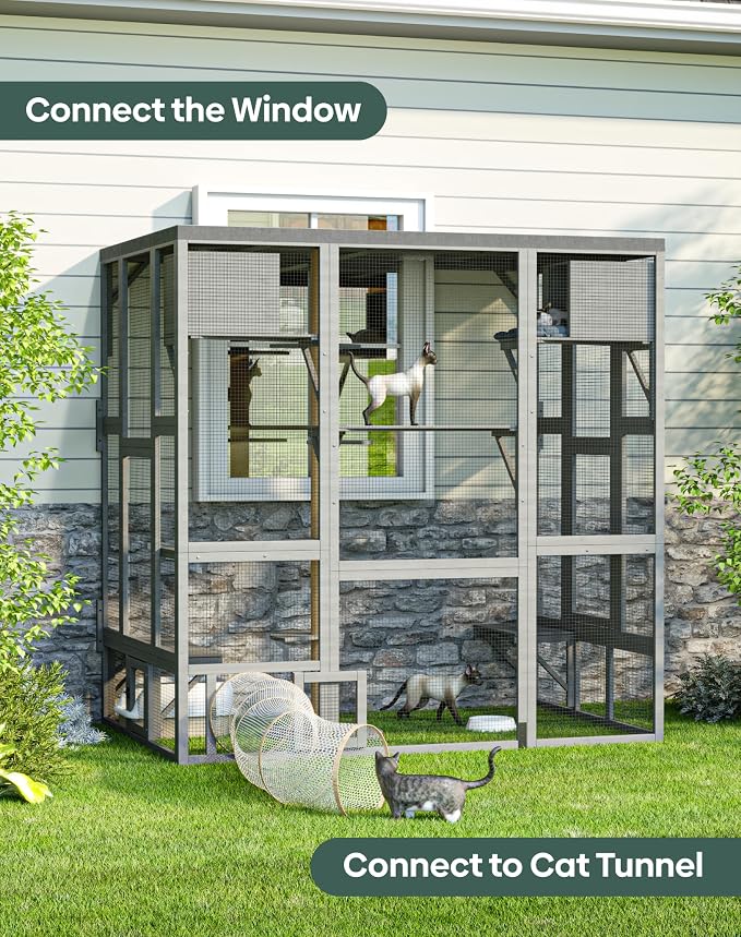 Catio Outdoor Cat Enclosure, Walk-in Large Catio - Image 3