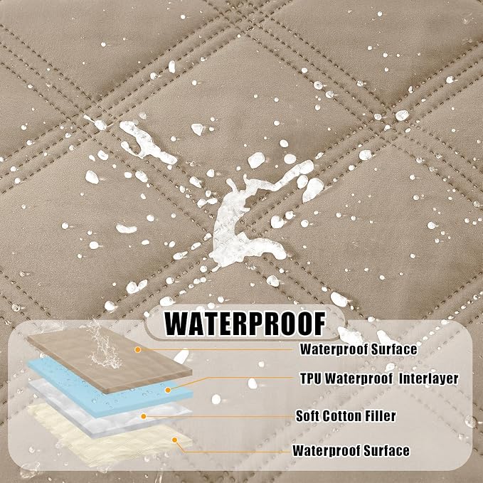 Smiry Waterproof Dog Bed Cover Blanket 40x80, Soft Reversible Pet Blanket - Image 2
