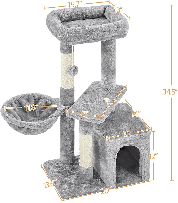 Yaheetech 34.5in Scratching Post, Cat Scratchers - Image 3
