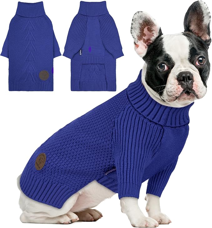 cyeollo Dog Sweater Pullover Turtleneck by CYEOLLO