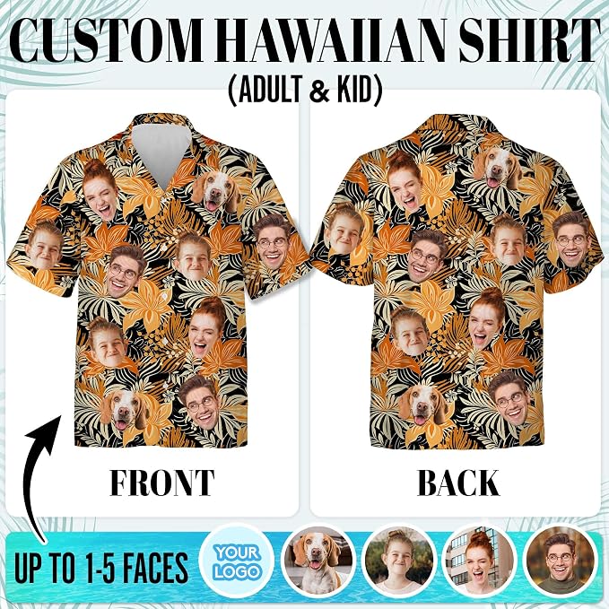 Custom Hawaiian Shirt with Face - Image 4
